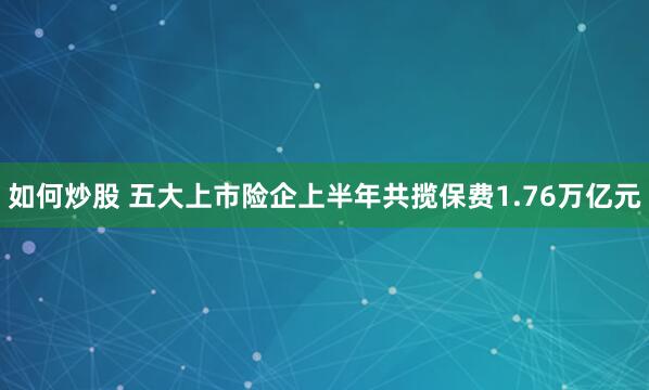 如何炒股 五大上市险企上半年共揽保费1.76万亿元