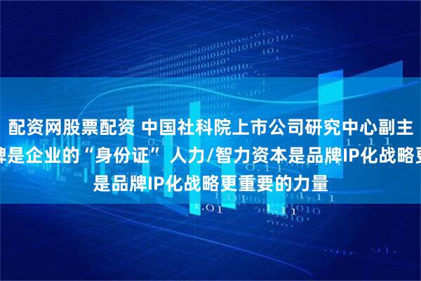 配资网股票配资 中国社科院上市公司研究中心副主任张鹏：品牌是企业的“身份证” 人力/智力资本是品牌IP化战略更重要的力量